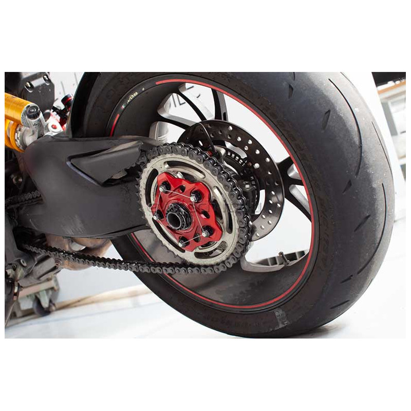 PORTE COURONNE ET ECROUS DUCATI ( 5 TROUS)