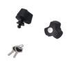Antivols pour support de valises EVO Fonction QUICK-LOCK. 2 antivols et 2 clés.
