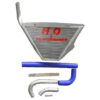 Radiateur d'eau additionnel incurvé + Kit YZF R1 09 à 14 Radiateur d'eau additionnel incurvé + Kit YZF R1 09 à 14