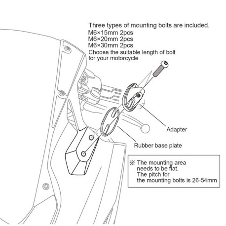 Retroviseur Daytona D12 Diamo Cowl gauche (à l'unité)