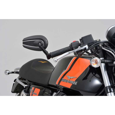 RETROVISEUR DE GUIDON DAYTONA D-MIRROR 6 OVAL NOIR