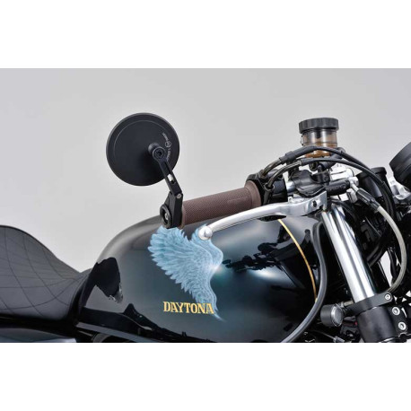 RETROVISEUR HOMOLOGUE DAYTONA 17 VF1 BRAS COURT ALUMINIUM