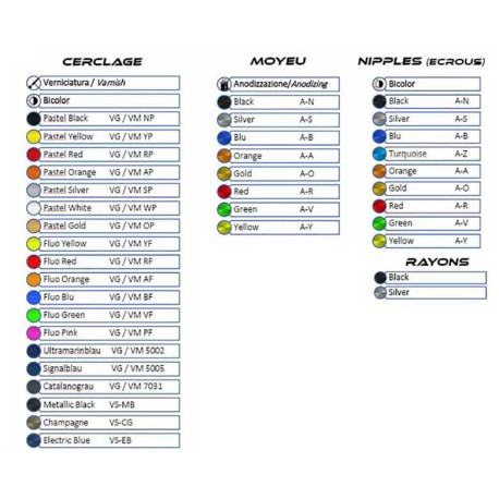 ROUE ARRIERE TUBELESS 4.25X18 PACK BICOLOR