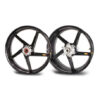 ROUES CARBONE HOMOLOGUEES 5 BATONS