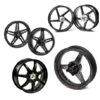 ROUES CARBONE HOMOLOGUEES 5 BATONS