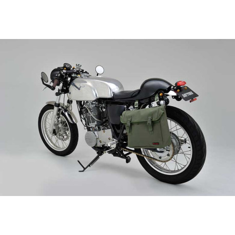 SACOCHE LATERALE MOTO VINTAGE KAKI ETANCHE DAYTONA 8L