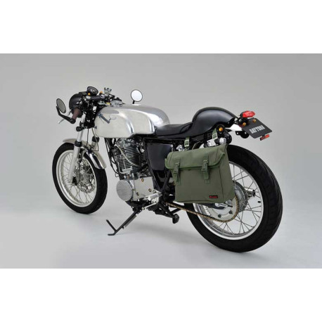 SACOCHE LATERALE MOTO VINTAGE KAKI ETANCHE DAYTONA 8L