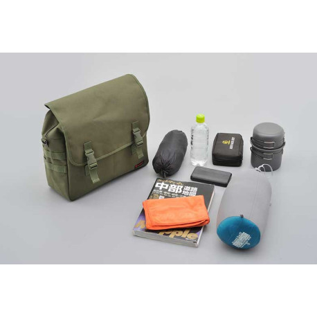 SACOCHE MOTO VINTAGE KAKI DAYTONA 20L