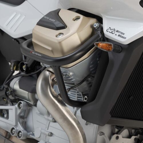 Crashbar Noir. Moto Guzzi V100 Mandello/S, Stelvio.