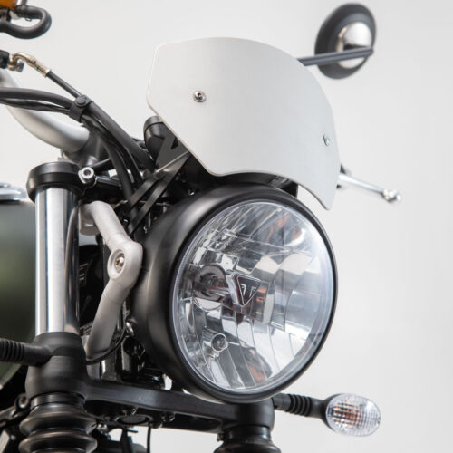 Pare-brise Gris anodisé. Triumph Street Scrambler 900 (16-).