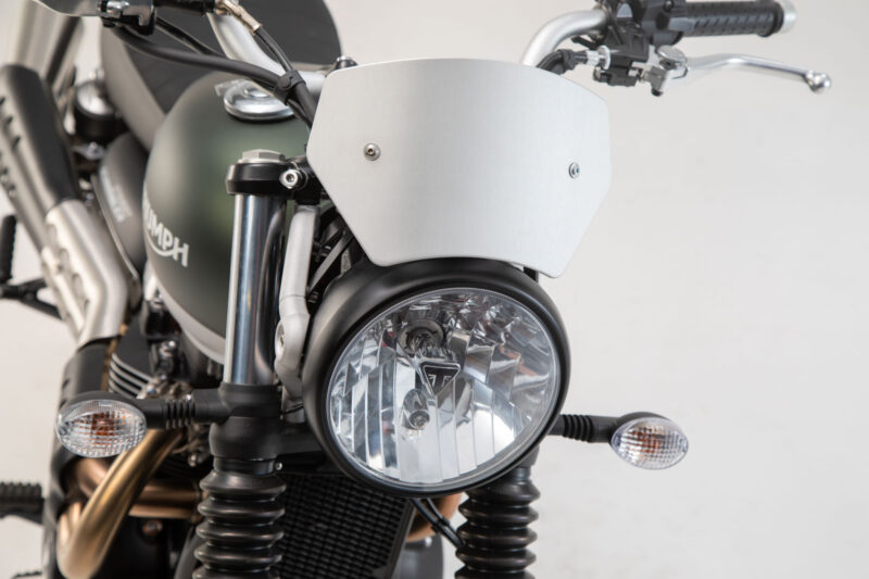Pare-brise Gris anodisé. Triumph Street Scrambler 900 (16-).