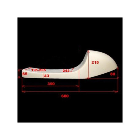 SELLE FIBRE DE VERRE CAFE RACER REPLICA