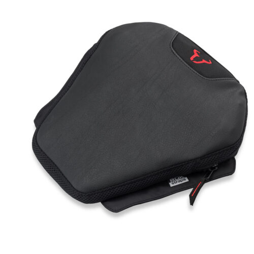 Coussin TRAVELLER RIDER Noir. 30.5 x 30 cm.