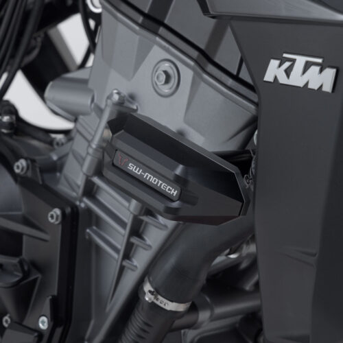 Kit de patins de cadre Noir. KTM 990 Duke (23-).