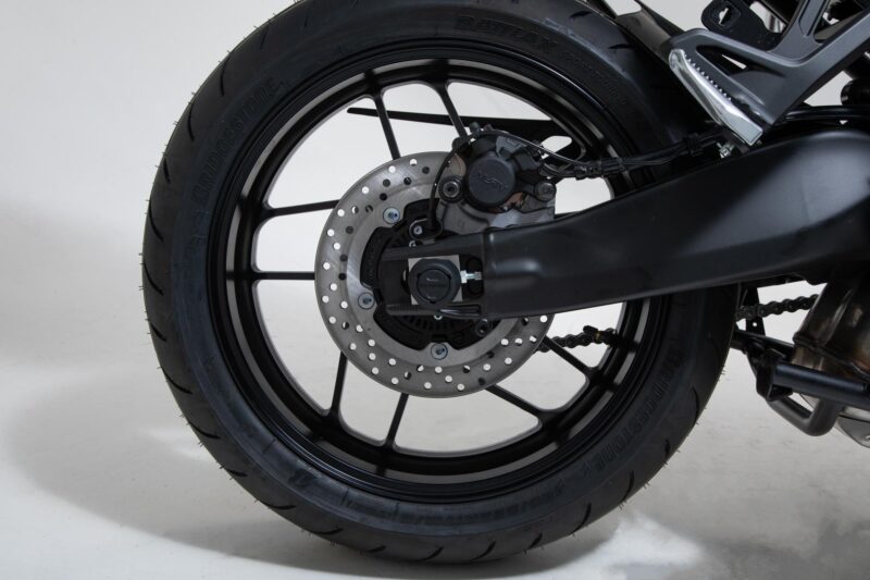 Roulettes de protection pour bras oscillant Noir. Yamaha Tracer 9 / GT (20-).