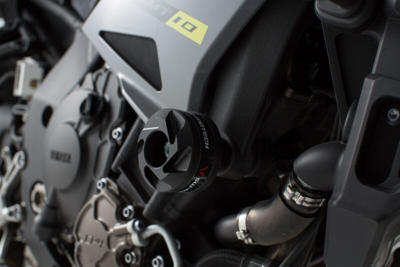 Kit de patins de cadre Noir. Yamaha MT-10 / SP (16-21).