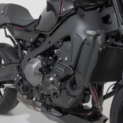 Kit de patins de cadre Noir. Yamaha Tracer 9 / GT (20-) / GT+ (22-).