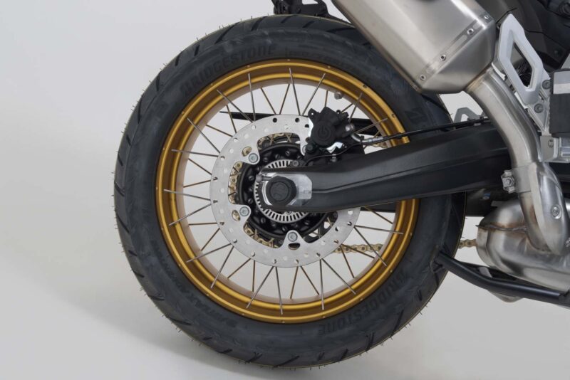 Roulettes de protection pour bras oscillant Noir. Modèles BMW, Honda CBR1000RR-R.