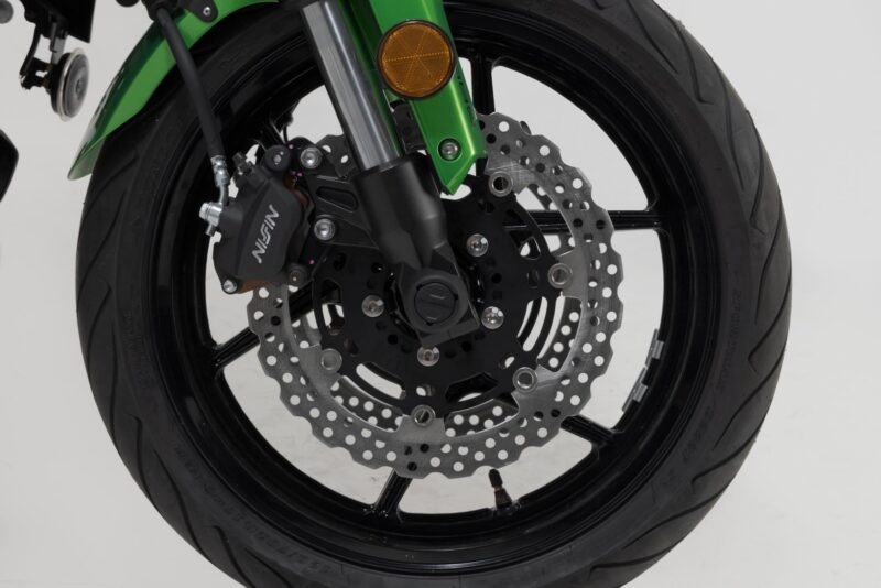 Roulettes de protection de fourche Noir. Kawasaki Versys 650 (07-09) / (14-).