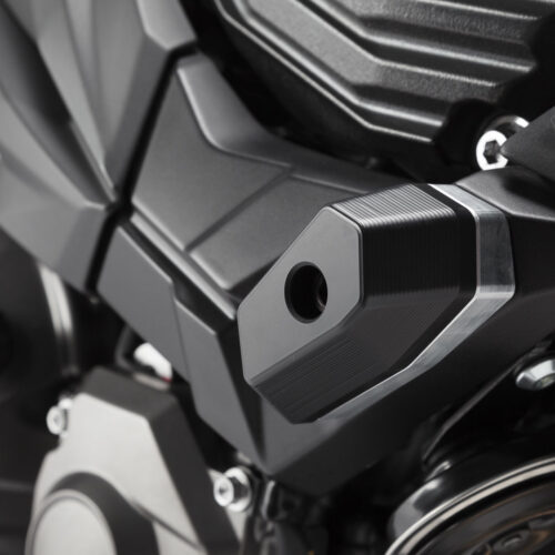 Kit de patins de cadre Noir. Kawasaki Z 800 (12-16).