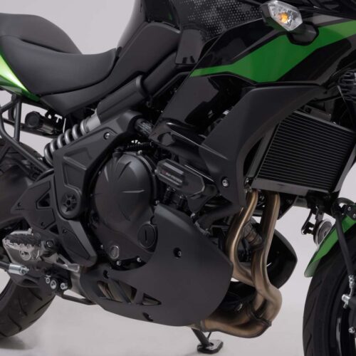 Kit de patins de cadre Noir. Kawasaki Versys 650 (14-21).