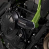 Kit de patins de cadre Noir. Kawasaki Z650 (16-) / Z650RS (21-).