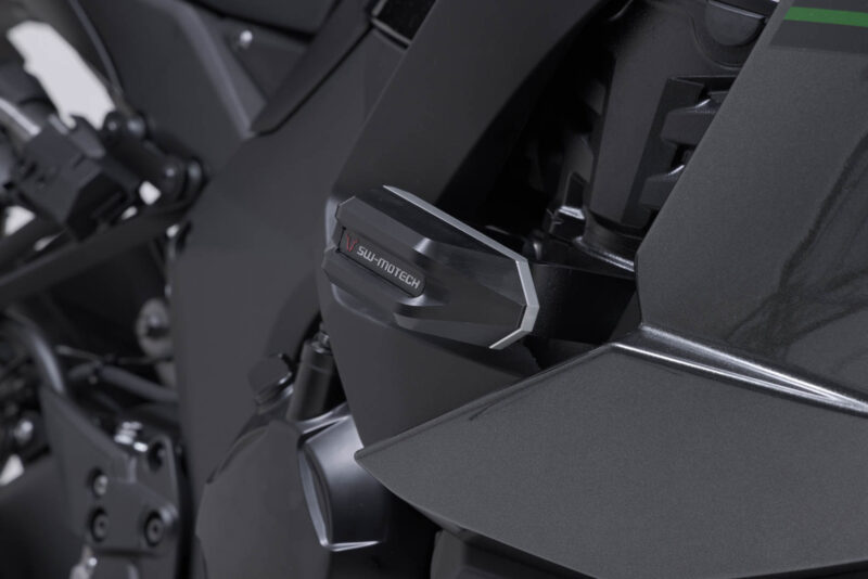 Kit de patins de cadre Noir. Kawasaki Ninja 1000SX, 1100 SX/SE.