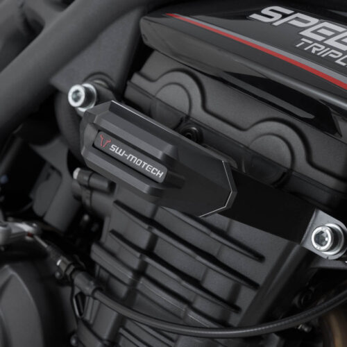 Kit de patins de cadre Noir. Triumph Speed Triple 1200 RS (21-).