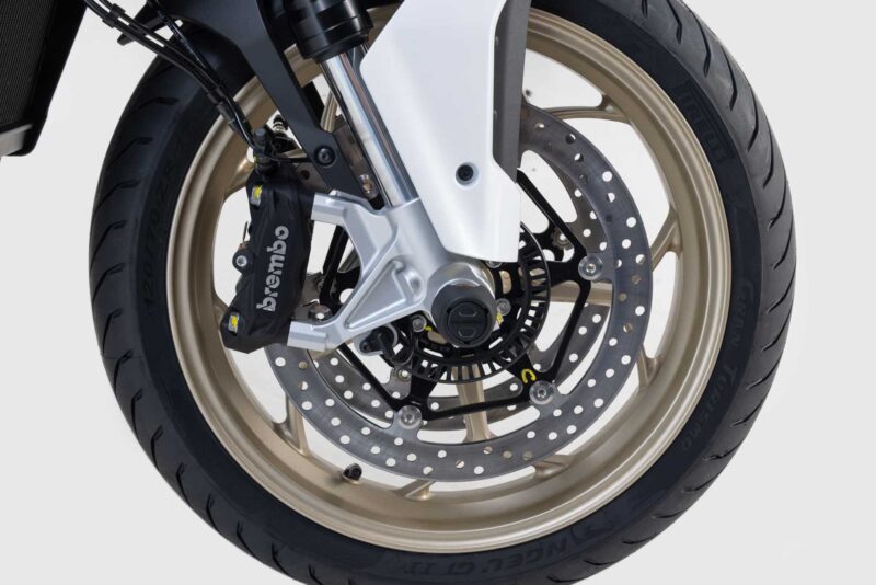 Roulettes de protection de fourche Noir. Moto Guzzi V100 Mandello/S, V85/TT/Strada.