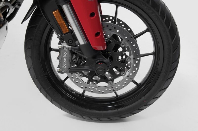Roulettes de protection de fourche Noir. Ducati Multistrada V4 / Hypermotard 950.