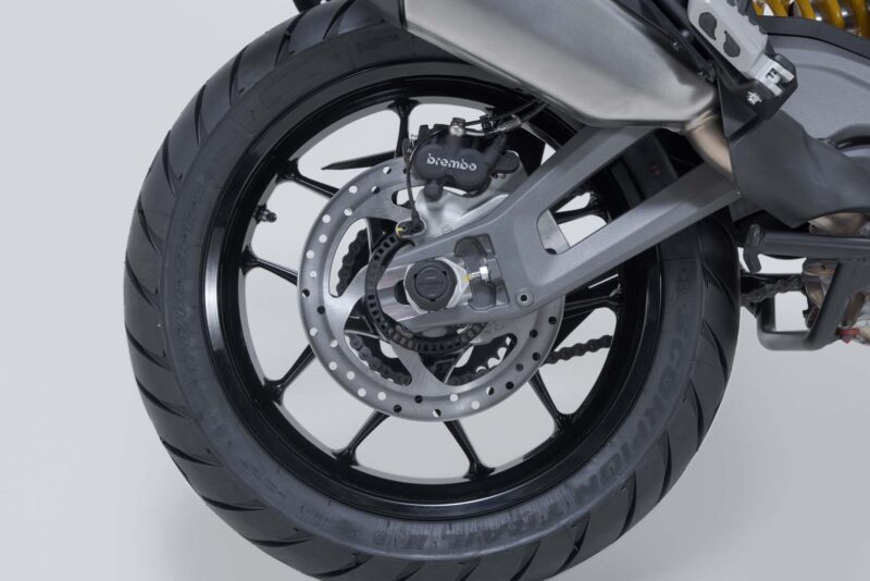 Roulettes de protection pour bras oscillant Noir. Ducati Multistrada V2 / V2 S (24-).