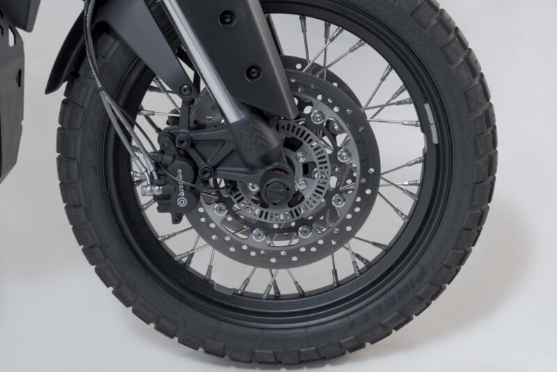 Roulettes de protection de fourche Noir. Moto Morini X-Cape 650 (21-).