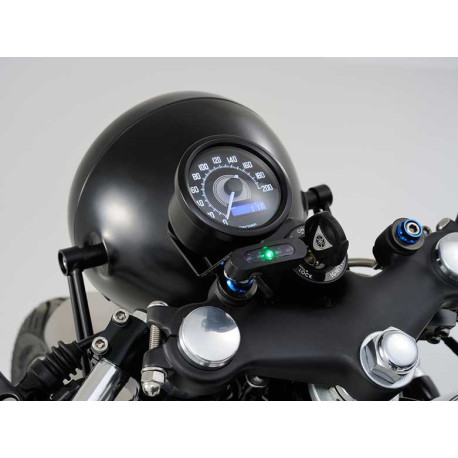 SUPPORT COMBINE NOIR POUR COMPTEUR ET BOITIER ALPHA