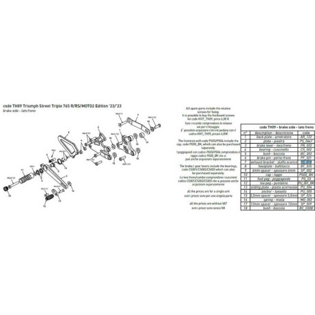 SUPPORT D'ECHAPPEMENT BONAMICI PIECE DETACHEE