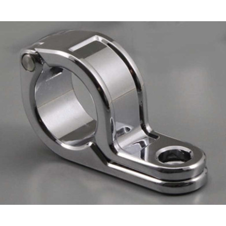 Support de clignotant pour tube diamètre 41mm. couleur chromee