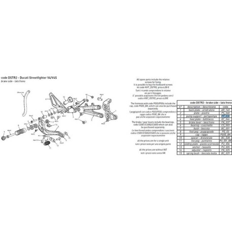 SUPPORT DE MAITRE CYLINDRE BONAMICI PIECE DETACHEE