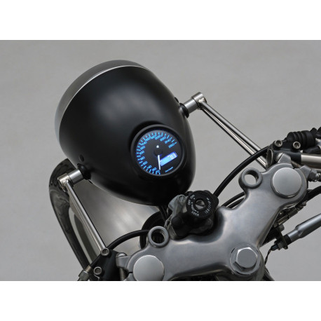 Support de phare DAYTONA en inox noir 39mm