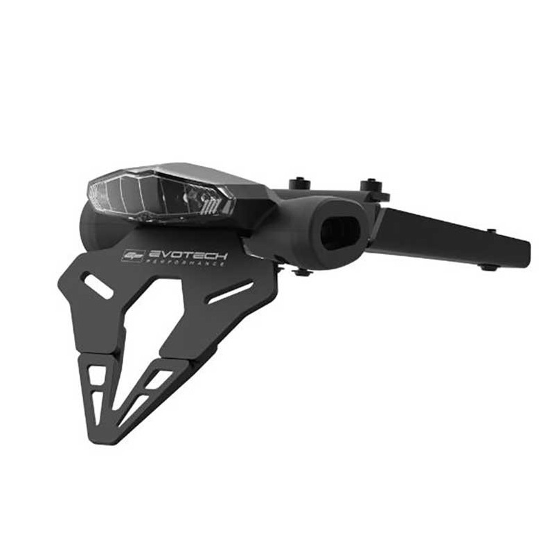 SUPPORT DE PLAQUE D'IMMATRICULATION EP- SUZUKI DR-Z4SM (2025+) (FEU ARRIÈRE FUMÉ