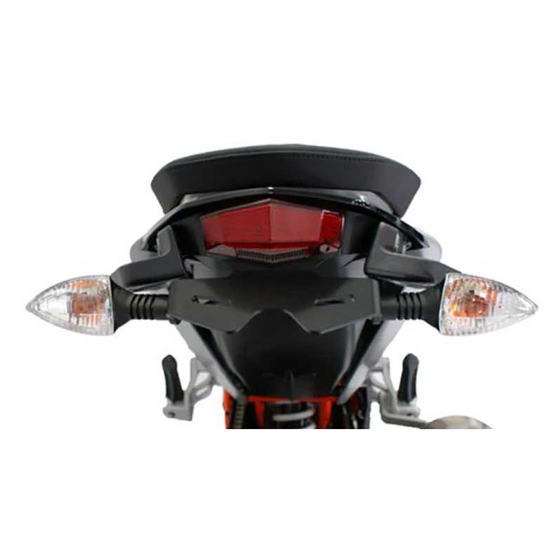Support de plaque Evotech Performance KTM 690 Duke 2012-2019 (feu arrière rouge)