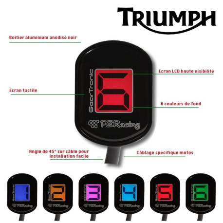 TRIUMPH T1 indicateur de rapport engagé plug and play