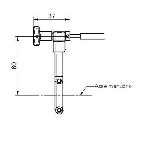 Tube plastique et cable de réglage de garde déporté RA003 (pièce détachée)