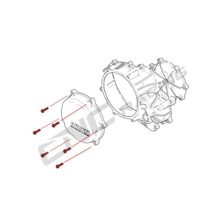 VIS FIXATION DE CARTER EMBRAYAGE TITANE CNC RACING