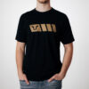 T-Shirt Legend Gear. Noir. Hommes. Taille S.