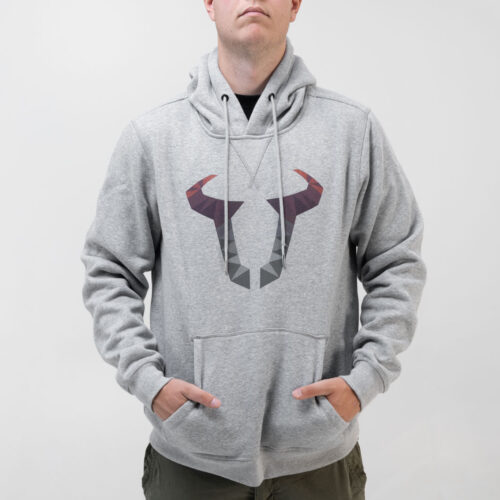 Sweat à capuche Street Line. Gris. Unisexe. Taille L.