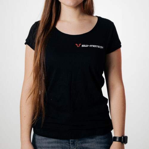 T-Shirt Core Line. Noir. Dames. Taille L.