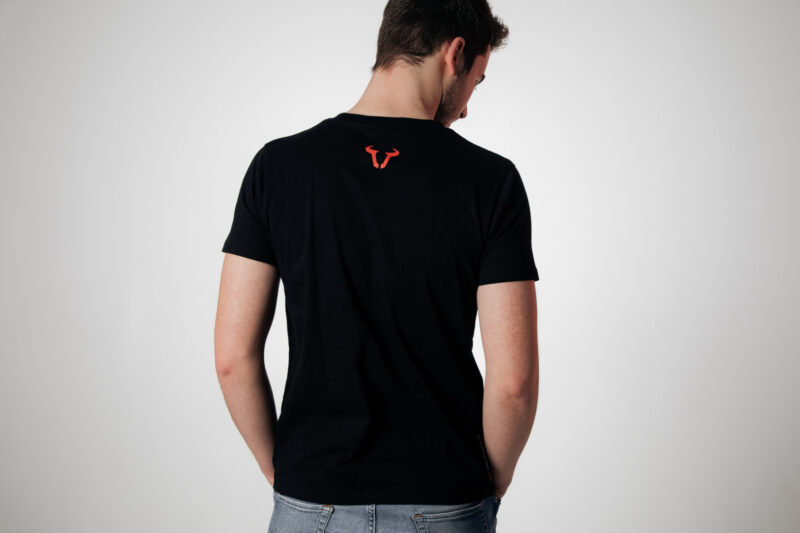 T-Shirt Core Line. Noir. Hommes. Taille S.