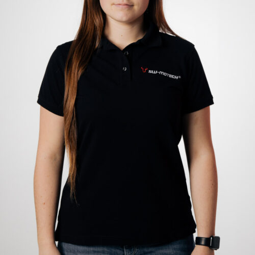 Polo team Core Line. Noir. Dames. Taille 2XL.