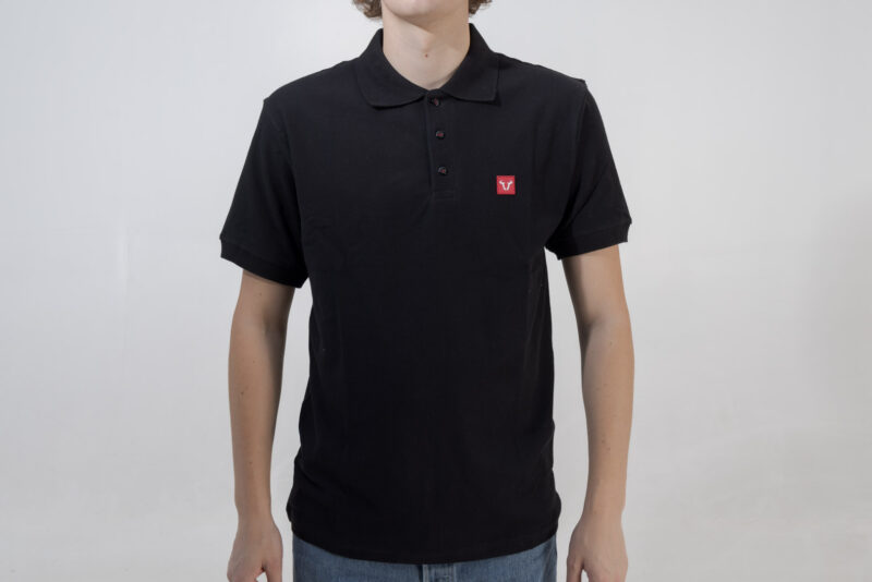 Polo Core Line. Noir. Hommes. Taille XL.
