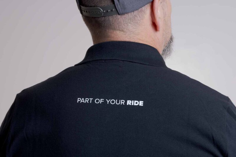 Polo Core Line. Noir. Hommes. Taille 3XL.