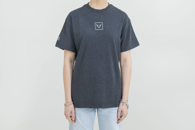 T-shirt unisexe  Riders Line Gris foncé. Optic Wash. Unisexe. Taille XS.